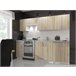 Armario de Cocina Independiente LIMA AKORD con 2 estantes 60 Blanco/ Madera