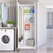 Buyqualia Armario alto Multiusos/Escobero con dos puertas Blanco
