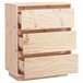 Aparador de madera maciza de pino 60 Blanco