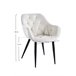 Silla Zandel Black Terciopelo Beige