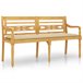 Banco Batavia con cojín 150x51 Beige