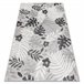 Alfombra Estructural BOTANIC 65245 Hojas de monstera tejido plano 176x270 Gris