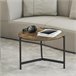 Mesa de centro Køge redonda MDF/metal 60x60 Madera