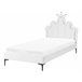Beliani Cama Terciopelo RUBIAN 103x209 Blanco