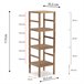 Estantería Alam de madera de nogal, 117,5 cm altura Madera