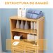 Armario de Baño Bambú kleankin, hogar - baño Marron
