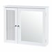 Armario pared con espejo Karlsøy MDF PVC Blanco