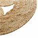 Alfombra Calada En Yute  D80Cm 80x80 Beige