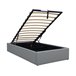 Cama individual de PVC con box Gris