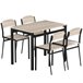 Conjunto de Comedor MDF, Metal HOMCOM, hogar - muebles de comedor Conjunto de Comedor MDF, Metal HOMCOM, hogar - muebles de comedor Negro