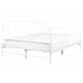 Beliani Cama con somier Hierro MAURESSAC 145x206 Blanco