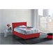 Cama plaza y media en tela Rojo