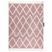 Alfombra BERBER BENI Franjas Bereber Marroquí Shaggy 180x270 Rosa