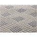 Alfombra geométrica con relieve BARESA - ATTICGO 160x230 Blanco/ Plateado