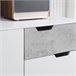 Aparador de Cocina Melamina de Madera, Pino HOMCOM 98 Gris