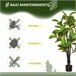 Plantas Artificiales PE, PEVA HOMCOM, hogar - decoración Verde