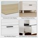 Cómoda Melamina de Madera, MDF HOMCOM Blanco