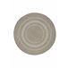 Alfombra redonda geométrica de interior/exterior SILVANA - ATTICGO 120x120 Gris Claro