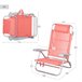Aktive Silla de playa plegable y reclinable 7 posiciones Naranja