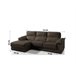 Chaise longue piel WILLY Marron