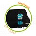Mesa plegable textil para camping Aktive Negro