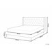 Beliani Cama con somier Terciopelo FORBACH 194x218 Gris