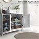 Armario de Baño MDF kleankin, hogar - baño Blanco