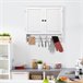 Armario Baño de Pared MDF kleankin, hogar - baño 60 Blanco