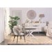 Mesa de comedor extensible redonda CINTHYA Blanco