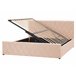 Beliani Cama con somier Terciopelo ROCHEFORT 170x214 Azul Marino