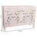 Aparador de madera de 4 puertas Blanco
