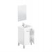 Mueble Lavabo con Espejo Incluido y Lavamanos Cerámico 51 Blanco