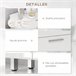 Mueble Auxiliar Baño Melamina de Madera kleankin Blanco