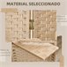 Biombo Fibra de Papel HOMCOM, hogar - decoración Marron