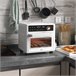 Horno Eléctrico Metal, Vidrio Templado HOMCOM, hogar - cocina Blanco
