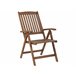 Beliani Conjunto plegable AMANTEA Marron