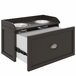 Comedero para Perros MDF, Acero Inoxidable PawHut Marron