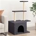 Árbol Para Gatos Gris Oscuro