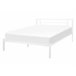 Beliani Cama con somier Metal CUSSET 147x209 Blanco