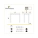 Mesa de Cocina Alta Extensible - Modelo LONDRES 95x55 Blanco
