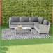 Alfombra de Exterior Polipropileno Outsunny Multicolor
