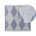 Beliani Alfombra de pelo corto DATCA 200x200 Azul