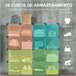Armario Modular PP, Acero HOMCOM Transparente