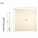 Aktive Parasol de jardín cuadrado con mástil inclinable 175x175 Beige