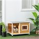 Casa para Perros Madera de Abeto PawHut Naranja