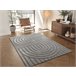 Alfombra con relieve de estilo escandinavo SNOWY - ATTICGO 80x150 Gris