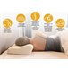 Almohada De Lujo Ergonómica Y Cervical De Espuma Con Memoria Blanco/ Beige