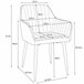 2x Silla tapizada capitoné de terciopelo SJ.040 Negro