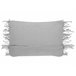 Beliani Cojín decorativo KIRIKKALE Gris Claro