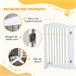 Barrera para Mascotas MDF, Acero PawHut Blanco